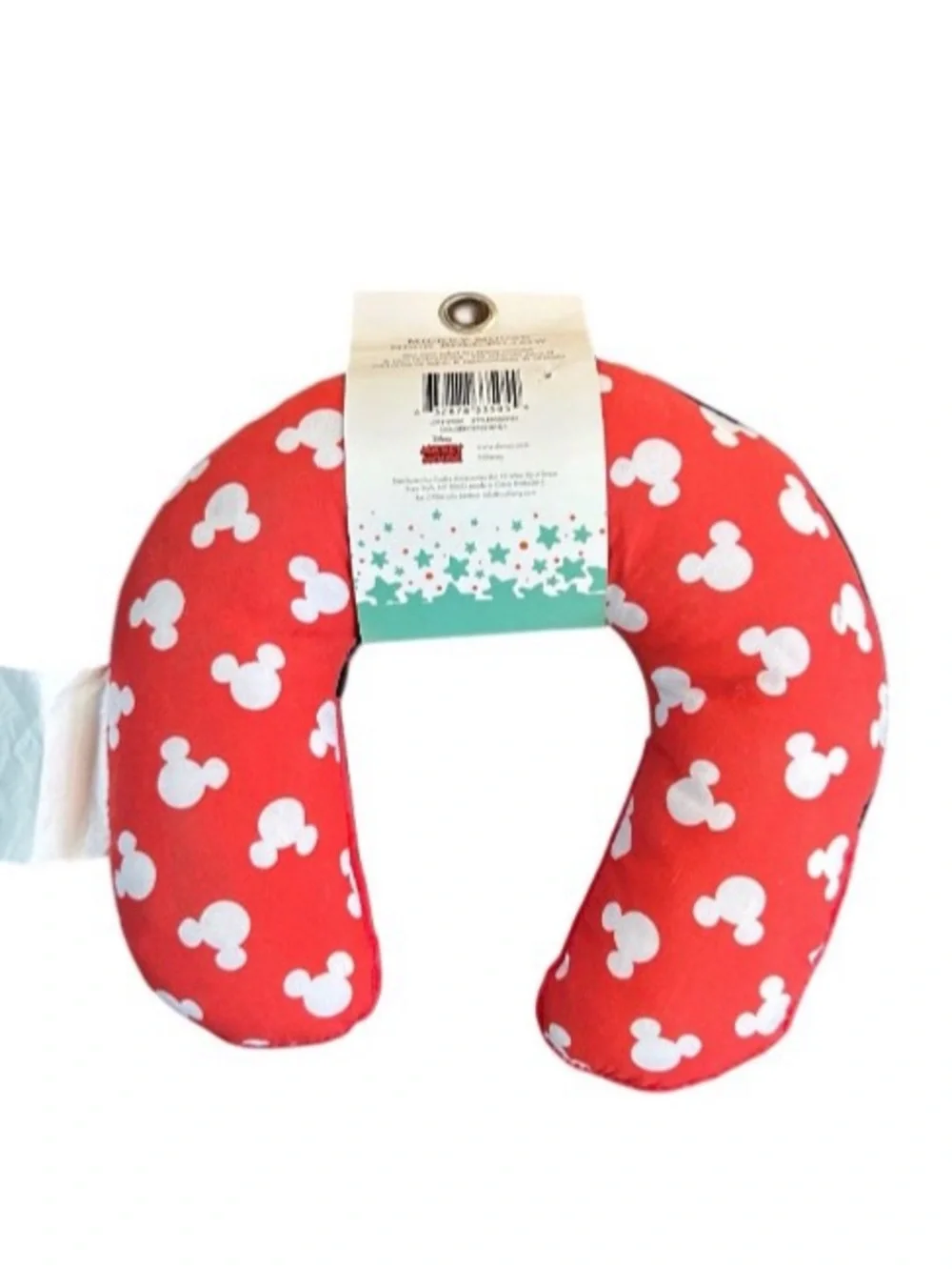 Disney Baby Toddler Kid Mickey Mouse Neck Roll Travel Pillow, 9” Plush Soft New